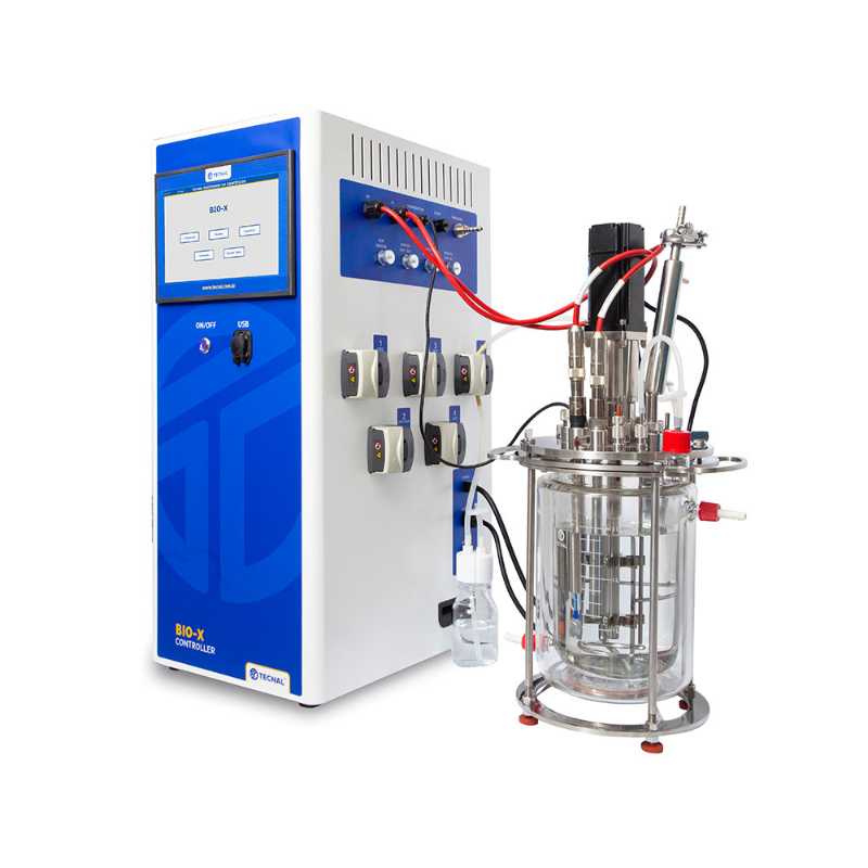 Tecnal BIO-X Kompakt Biyoreaktör Sistemi (1-15L, Tam Otomasyonlu, 10 Dokunmatik Ekranlı) -- Çoklu Biyoproses Uygulamaları İçin