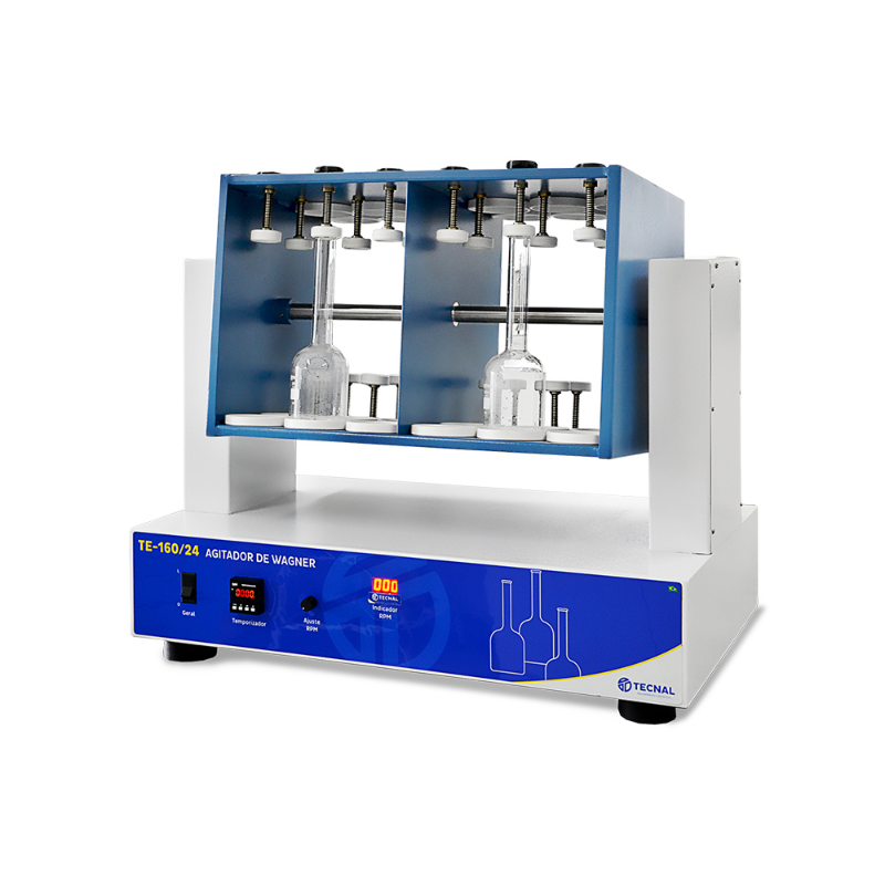 TECNAL WAGNER SHAKER TE-160/24 -- 360° Dijital Numune Çalkalayıcı (24lü Kapasiteli, 0-60 RPM, Hafızalı)