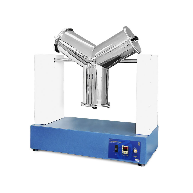 TECNAL Y-Tipi Homojenizatör Shaker TE-201/10 -- 7.5 Litre Kullanım Hacimli Toz ve Granül Karıştırıcı (304 Paslanmaz Çelik, 10-40 RPM)