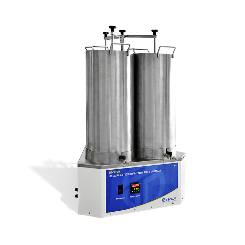 TECNAL YODER SIEVES SHAKER TE-3300 -- Su İçinde Eleme Cihazı (304 Paslanmaz Çelik, 3 Hazneli, Dijital Zamanlayıcılı)