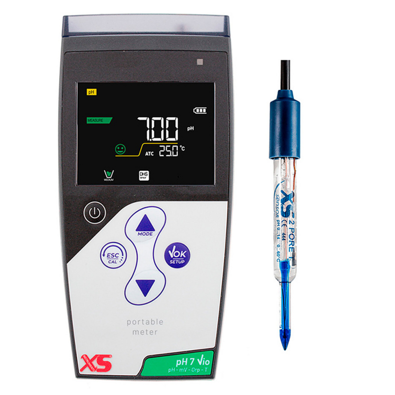 XS pH 7 Vio FOOD Taşınabilir pH Metre – 2 PORE T Elektrotlu | Giorgio Bormac