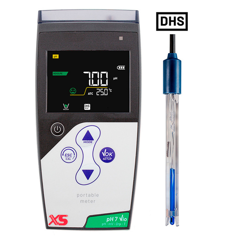 XS pH 7 Vio portable pHmeter -- Electrode 201 T DHS