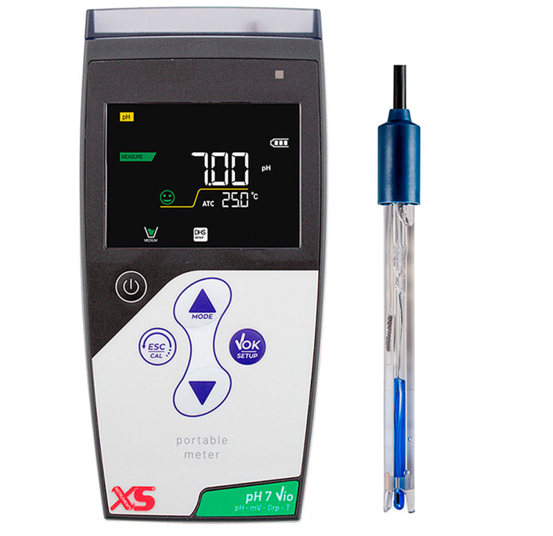 XS pH 7 Vio Taşınabilir Dijital pHmetre – Electrode 201 T